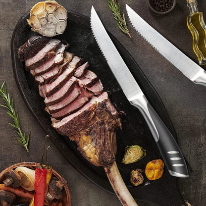Steak knife Cutlery Kitchen Accessories Tools Table Knife Stainless Steel serrated steak knife Kitchen Knife 4/6/8/ piece set