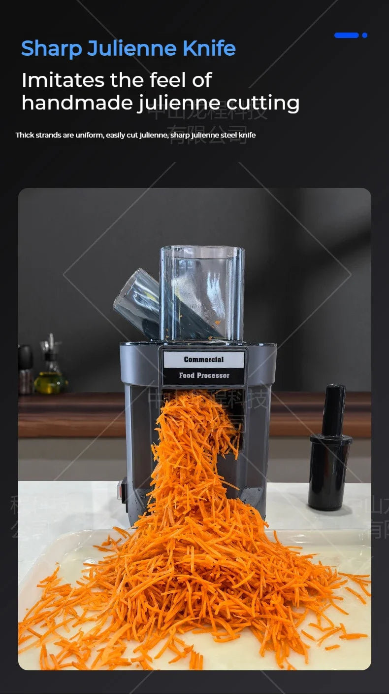 220V Vegetable Chopper  Multifunctional Electric Cutting Machine Carrot Potato Cutter Slice Shred Diced Food Processor