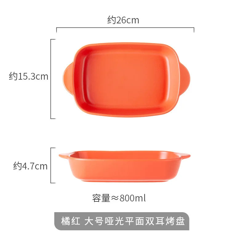 Bread Pan for Baking Tools and Accessories Oven Tray Kitchen Utensil Porcelain Dishes Cooking Utensils Bakeware Ceramic Pans Bar