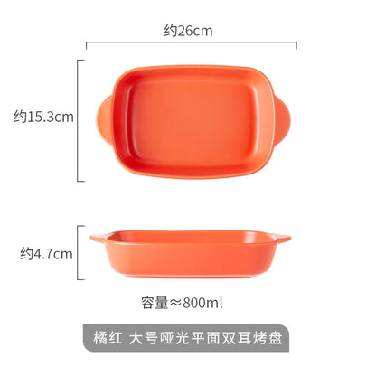 Bread Pan for Baking Tools and Accessories Oven Tray Kitchen Utensil Porcelain Dishes Cooking Utensils Bakeware Ceramic Pans Bar