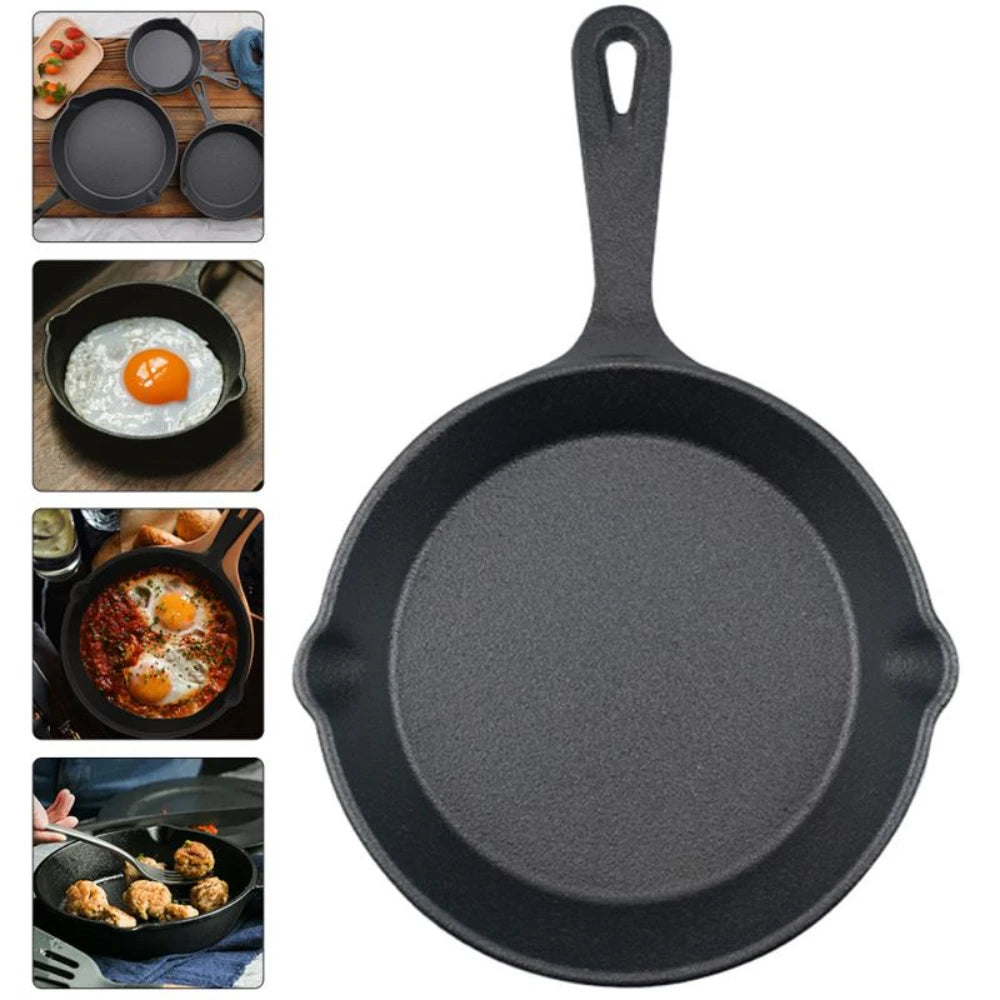 Pan Iron Cast Frying Egg Steak Cooker Pot Mini Enamel Saucepan Steak Steak Cookers Maker Cookware Omelet Sandwich Waffle Grill