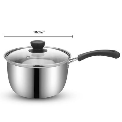 Stainless Steel Soup Pot Baby foods Pot Cookware Non-stick Pan Gas Induction Cooker Milk Pots Kitchen Tools