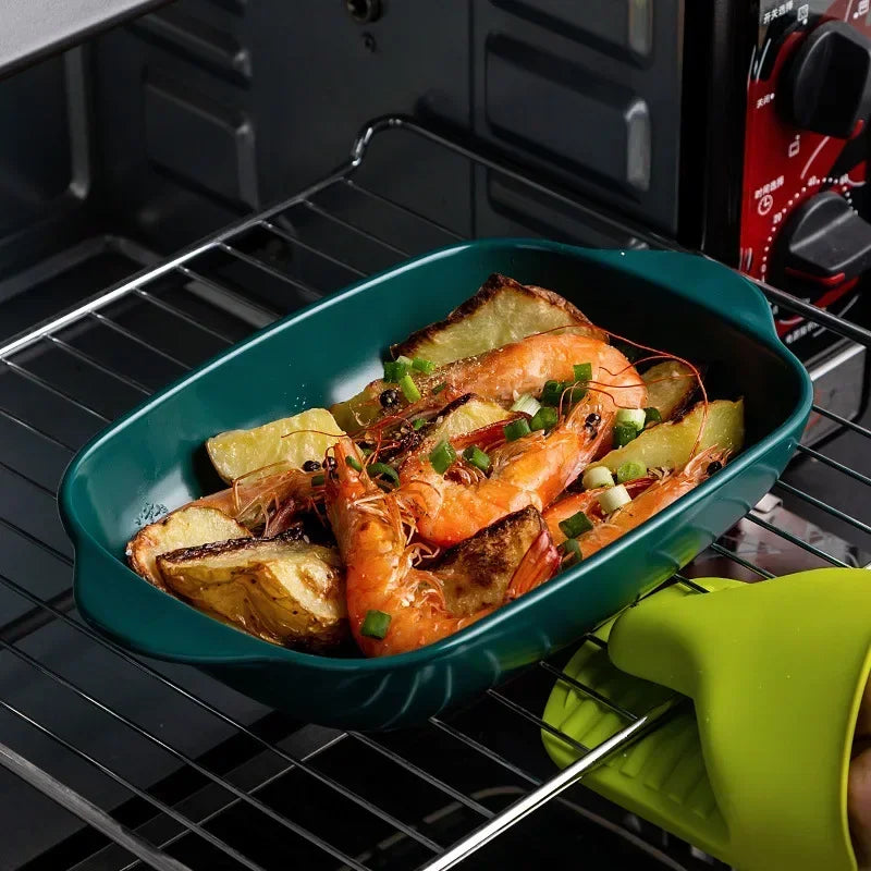 Bread Pan for Baking Tools and Accessories Oven Tray Kitchen Utensil Porcelain Dishes Cooking Utensils Bakeware Ceramic Pans Bar