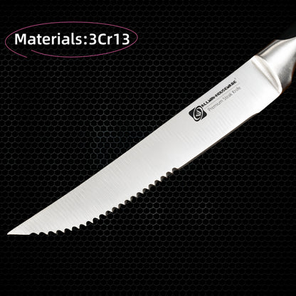 1/4/6/8 German High Carbon Stainless Steel Steak Knife Set Table Knife And Table Fork Set Double Forged Full Handle Dinner Knife