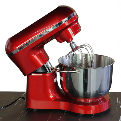 Aucma Stand Mixer 6.5QT 660W 6-Speed Kitchen Electric Food Mixer Bowl with Handle Stainless Steel Bowl