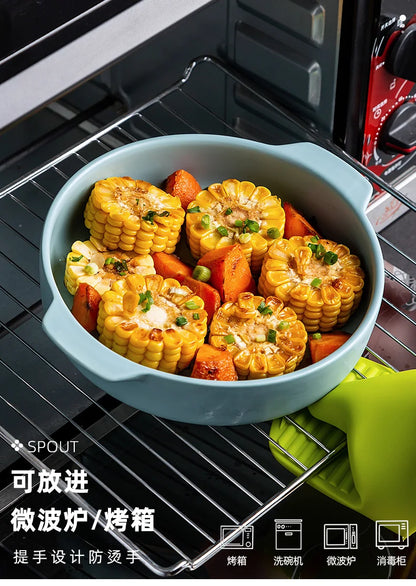 Bread Pan for Baking Tools and Accessories Oven Tray Kitchen Utensil Porcelain Dishes Cooking Utensils Bakeware Ceramic Pans Bar