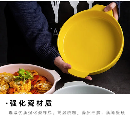 Bread Pan for Baking Tools and Accessories Oven Tray Kitchen Utensil Porcelain Dishes Cooking Utensils Bakeware Ceramic Pans Bar