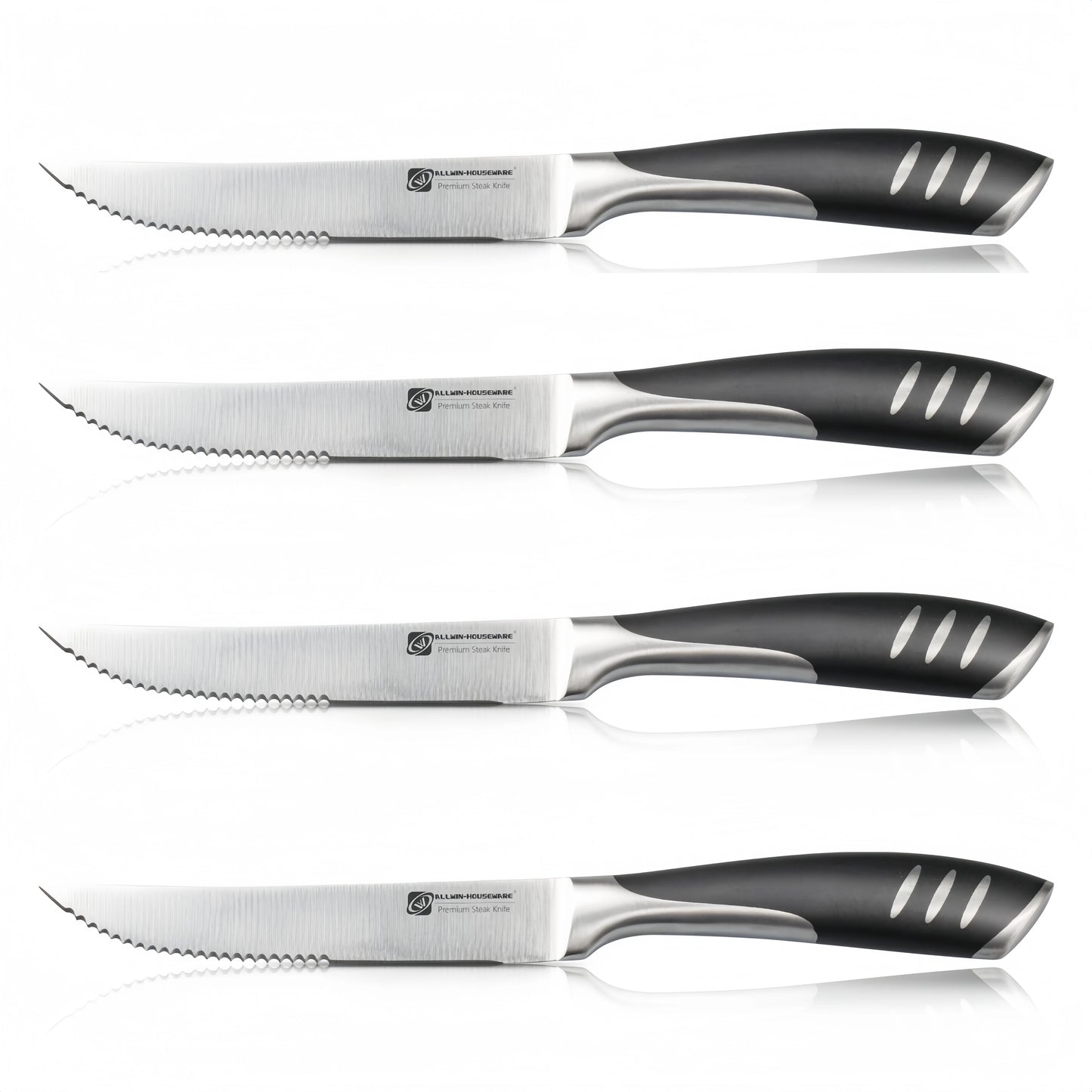 1/4/6/8 German High Carbon Stainless Steel Steak Knife Set Table Knife And Table Fork Set Double Forged Full Handle Dinner Knife