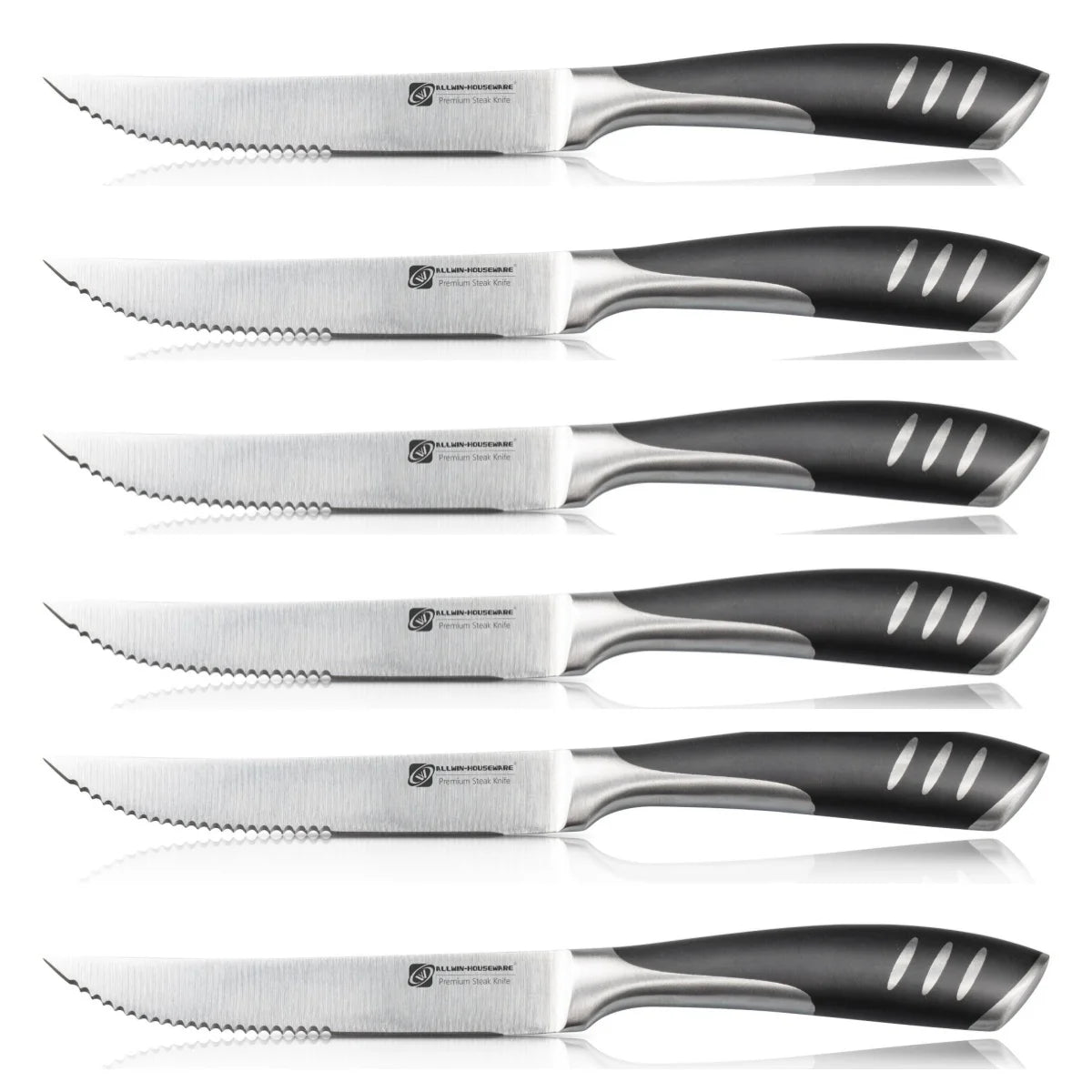 1/4/6/8 German High Carbon Stainless Steel Steak Knife Set Table Knife And Table Fork Set Double Forged Full Handle Dinner Knife