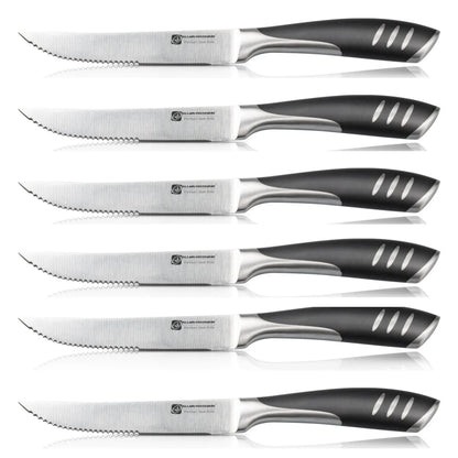 1/4/6/8 German High Carbon Stainless Steel Steak Knife Set Table Knife And Table Fork Set Double Forged Full Handle Dinner Knife