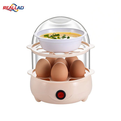 Multifunctional Egg Boiler Electric Egg Steamer Cooking Breakfast Machine Multi-Layers Egg Cooker Mini Steamer Poacher Kitchen