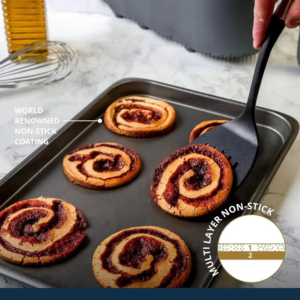 Easy Clean Rectangle Baking Pan High Temperature Resistance DIY Baking for Kitchen Carbon Steel Baking Non-Stick Baking Tray