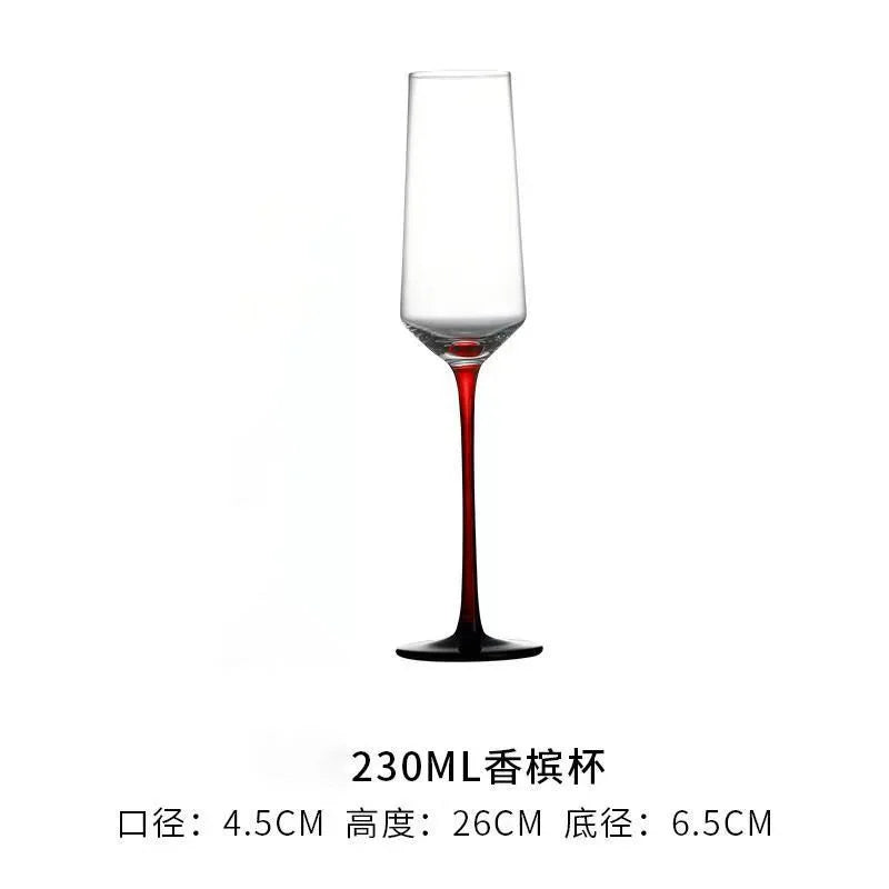 2Pcs/sets European Champagne Glass Goblet Gift Box Creative Crystal Glass Red Wine Champagne Glass Friends And Couples Gift