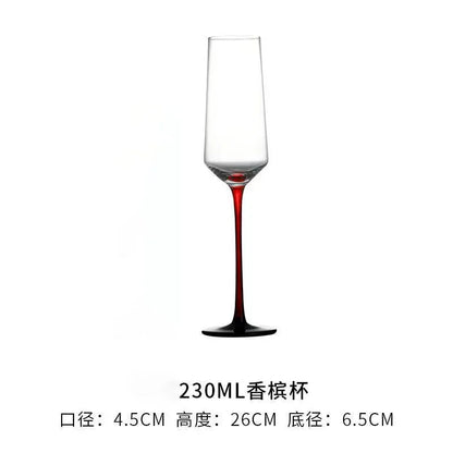 2Pcs/sets European Champagne Glass Goblet Gift Box Creative Crystal Glass Red Wine Champagne Glass Friends And Couples Gift